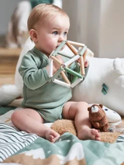 Balle D'éveil En Bois GREEN FOREST Beige - Vertbaudet -Magasin De Produits Pour Bébés De Qualité balle deveil en bois green forest 2