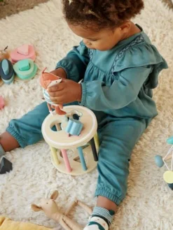 Boîte à Formes Cylindre En Bois FSC® Multicolore - Vertbaudet -Magasin De Produits Pour Bébés De Qualité boite a formes cylindre en bois fsc 2