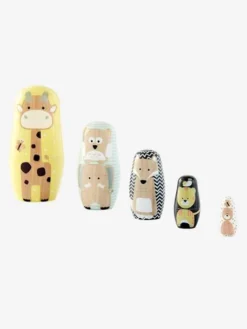 Boites Gigognes Animaux En Bois Multicolore - Vertbaudet -Magasin De Produits Pour Bébés De Qualité boites gigognes animaux en bois 3