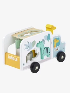 Camion D'encastrement Jungle En Bois FSC® Multicolore - Vertbaudet -Magasin De Produits Pour Bébés De Qualité camion dencastrement jungle en bois fsc 3