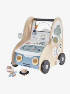 Chariot De Marche Avec Freins EN VOITURE SIMON En Bois FSC® Multicolore - Vertbaudet -Magasin De Produits Pour Bébés De Qualité chariot de marche avec freins en voiture simon en bois fsc 2