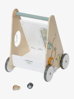 Chariot De Marche Avec Freins HANOÏ En Bois FSC® Multicolore - Vertbaudet -Magasin De Produits Pour Bébés De Qualité chariot de marche avec freins hanoi en bois fsc 5