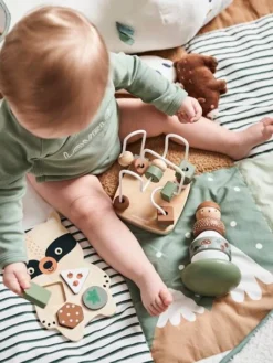 Coffret 3 Jeux D'éveil GREEN FOREST En Bois FSC® Multicolore - Vertbaudet -Magasin De Produits Pour Bébés De Qualité coffret 3 jeux deveil green forest en bois fsc 2