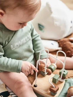 Coffret 3 Jeux D'éveil GREEN FOREST En Bois FSC® Multicolore - Vertbaudet -Magasin De Produits Pour Bébés De Qualité coffret 3 jeux deveil green forest en bois fsc 3