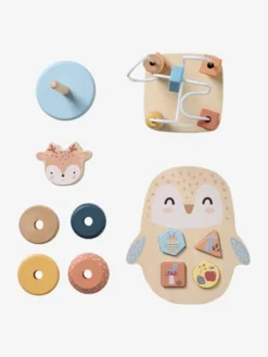 Coffret 3 Jeux D'éveil Les Amis De La Forêt En Bois FSC® Beige - Vertbaudet -Magasin De Produits Pour Bébés De Qualité coffret 3 jeux deveil les amis de la foret en bois fsc 4
