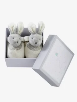 Coffret Chaussons Lapinou. Beige - Vertbaudet -Magasin De Produits Pour Bébés De Qualité coffret chaussons lapinou 2