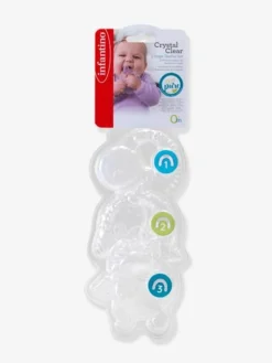 Coffret De 3 Anneaux De Dentition Cristal - INFANTINO Blanc - Infantino -Magasin De Produits Pour Bébés De Qualité coffret de 3 anneaux de dentition cristal infantino 4