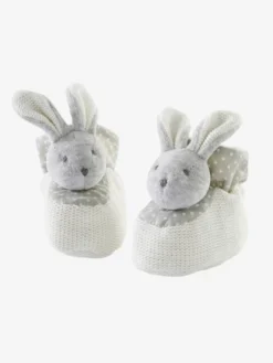 Coffret Doudou Et Chaussons Beige - Vertbaudet