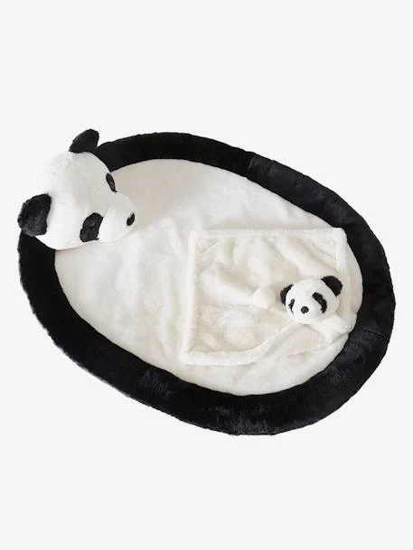 Coffret Tapis De Jeu + Doudou Panda. Noir - Vertbaudet 1 Coffret Tapis De Jeu + Doudou Panda. Noir - Vertbaudet