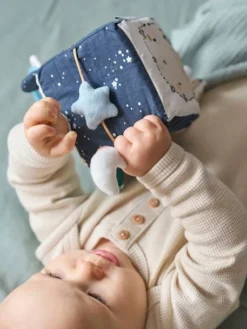 Cube D'activités à Suspendre CÉLESTE Bleu - Vertbaudet -Magasin De Produits Pour Bébés De Qualité cube dactivites a suspendre celeste 2