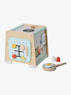 Cube D'activités Cuisinette En Bois FSC® Beige - Vertbaudet -Magasin De Produits Pour Bébés De Qualité cube dactivites cuisinette en bois fsc 2