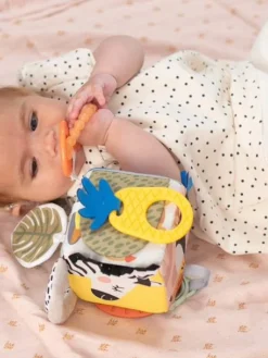 Cube D'Éveil Savane - TAF TOYS Orange - Taf Toys -Magasin De Produits Pour Bébés De Qualité cube deveil savane taf toys 2