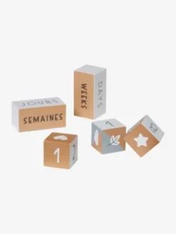 Cubes De L'âge Spécial Photos En Bois FSC® Multicolore - Vertbaudet