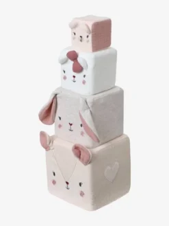 Cubes En Tissu GRENIER Beige - Vertbaudet -Magasin De Produits Pour Bébés De Qualité cubes en tissu grenier 2