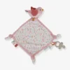 Doudou Carré Oiseau - Flowers & Butterflies - LITTLE DUTCH Rose Pâle - Little Dutch