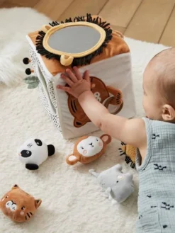 Grand Cube D'activités En Tissu TANZANIE Multicolore - Vertbaudet -Magasin De Produits Pour Bébés De Qualité grand cube dactivites en tissu tanzanie 5