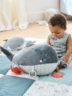 Grande Peluche D'activités SOUS L'OCÉAN Gris - Vertbaudet -Magasin De Produits Pour Bébés De Qualité grande peluche dactivites sous locean 2