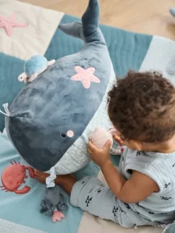 Grande Peluche D'activités SOUS L'OCÉAN Gris - Vertbaudet -Magasin De Produits Pour Bébés De Qualité grande peluche dactivites sous locean 3
