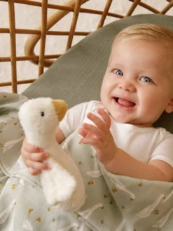 Hochet Couineur Little Goose - LITTLE DUTCH Blanc - Little Dutch -Magasin De Produits Pour Bébés De Qualité hochet couineur little goose little dutch 3