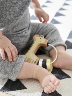 Hochet Girafe En Bois FSC® Multicolore - Vertbaudet -Magasin De Produits Pour Bébés De Qualité hochet girafe en bois fsc 2
