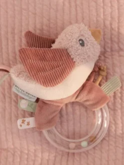 Hochet Oiseau Flowers - LITTLE DUTCH Rose Pâle - Little Dutch -Magasin De Produits Pour Bébés De Qualité hochet oiseau flowers little dutch 3