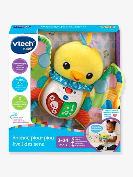Hochet Piou Piou éveil Des Sens - VTECH Jaune - Toutes Les Marques 2 Hochet Piou Piou éveil Des Sens - VTECH Jaune - Toutes Les Marques – Image 2