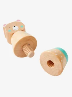 Jeu Des Animaux à Visser En Bois FSC® Multicolore - Tanzanie - Vertbaudet -Magasin De Produits Pour Bébés De Qualité jeu des animaux a visser en bois fsc 3