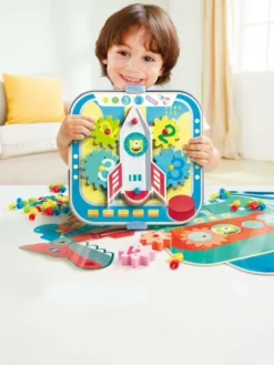 Jeu Des Engrenages - HAPE Bleu - Hape -Magasin De Produits Pour Bébés De Qualité jeu des engrenages hape 2
