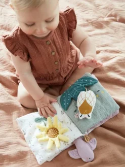 Livre D'activités En Gaze De Coton DOUCE PROVENCE Violet - Douce Provence - Vertbaudet -Magasin De Produits Pour Bébés De Qualité livre dactivites en gaze de coton douce provence 3