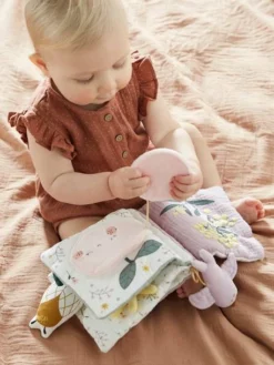 Livre D'activités En Gaze De Coton DOUCE PROVENCE Violet - Douce Provence - Vertbaudet -Magasin De Produits Pour Bébés De Qualité livre dactivites en gaze de coton douce provence 4