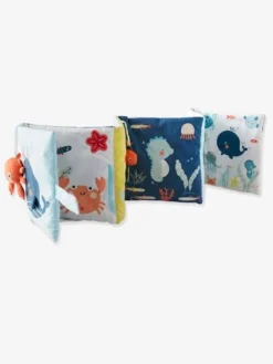 Livre D'éveil Accordéon Eau Salée Bleu - Vertbaudet -Magasin De Produits Pour Bébés De Qualité livre deveil accordeon eau salee 3