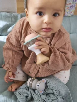 Lot De 2 Hochets En Bois FSC® Vert - Vertbaudet