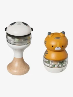 Lot De 2 Hochets En Bois FSC® Vert - Vertbaudet -Magasin De Produits Pour Bébés De Qualité lot de 2 hochets en bois fsc 3