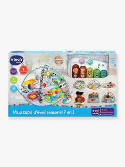 Maxi Tapis D'Eveil Sensoriel 7 En 1 - VTECH Multicolore - Toutes Les Marques -Magasin De Produits Pour Bébés De Qualité maxi tapis deveil sensoriel 7 en 1 vtech 2