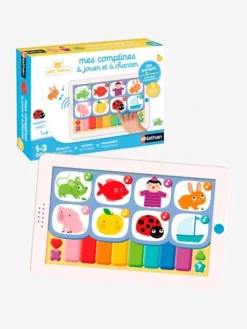 Mes Comptines à Jouer Et à Chanter NATHAN Multicolore - Nathan -Magasin De Produits Pour Bébés De Qualité mes comptines a jouer et a chanter nathan 1