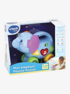 Mon éléphant Pousse Pousse VTECH Multicolore - Toutes Les Marques -Magasin De Produits Pour Bébés De Qualité mon elephant pousse pousse vtech 3