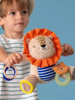 Peluche D'activités Lion - TAF TOYS Orange - Taf Toys -Magasin De Produits Pour Bébés De Qualité peluche dactivites lion taf toys 3