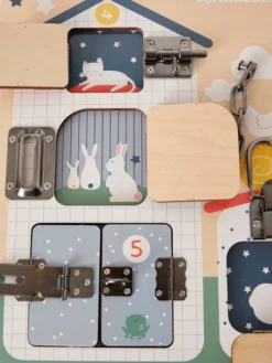 Planche à Verrous En Bois FSC® Multicolore - Vertbaudet -Magasin De Produits Pour Bébés De Qualité planche a verrous en bois fsc 2