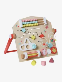 Planche D'activités Verticale En Bois FSC® Multicolore - Vertbaudet -Magasin De Produits Pour Bébés De Qualité planche dactivites verticale en bois fsc 2