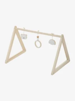 Portique D'éveil Base Triangle En Bois FSC® Beige - Vertbaudet -Magasin De Produits Pour Bébés De Qualité portique deveil base triangle en bois fsc 3