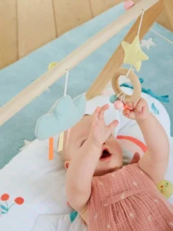 Portique D'éveil Pliable En Bois FSC® Multicolore - Vertbaudet