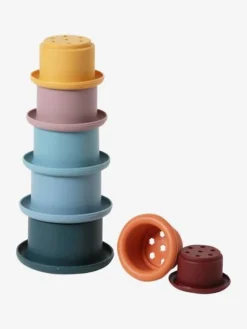 Pyramide à Empiler En Silicone Multicolor - Vertbaudet -Magasin De Produits Pour Bébés De Qualité pyramide a empiler en silicone 3