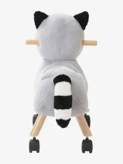 Raton Laveur Masqué à Roulettes En Peluche Et Bois FSC® Multicolore - Vertbaudet -Magasin De Produits Pour Bébés De Qualité raton laveur masque a roulettes en peluche et bois fsc 3