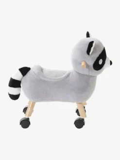 Raton Laveur Masqué à Roulettes En Peluche Et Bois FSC® Multicolore - Vertbaudet -Magasin De Produits Pour Bébés De Qualité raton laveur masque a roulettes en peluche et bois fsc 4