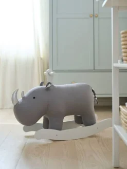Rhinocéros à Bascule FSC® Gris - Vertbaudet -Magasin De Produits Pour Bébés De Qualité rhinoceros a bascule fsc 2