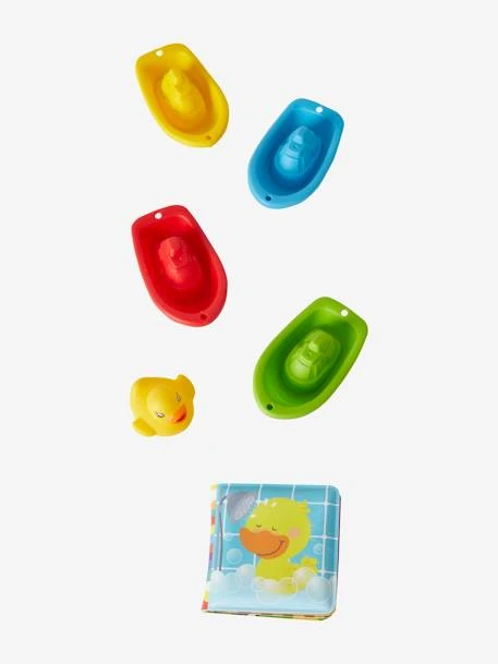 Set Livre, Canard Et Bateaux De Bain Multicolore - Vertbaudet 1 Set Livre, Canard Et Bateaux De Bain Multicolore - Vertbaudet