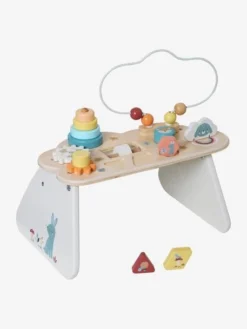 Table Basse D'activités Nuage Les Amis De La Forêt En Bois FSC® Blanc - Vertbaudet -Magasin De Produits Pour Bébés De Qualité table basse dactivites nuage les amis de la foret en bois fsc 2