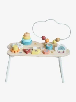 Table Basse D'activités Nuage Les Amis De La Forêt En Bois FSC® Blanc - Vertbaudet -Magasin De Produits Pour Bébés De Qualité table basse dactivites nuage les amis de la foret en bois fsc 4