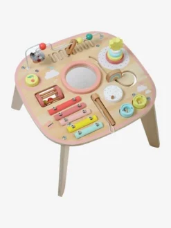 Table D'activités Et D'éveil Musical Bois FSC® Rose - Vertbaudet -Magasin De Produits Pour Bébés De Qualité table dactivites et deveil musical bois fsc 5