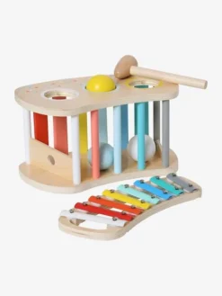 Tap Tap Xylophone 2 En 1 En Bois FSC® Multicolore - Vertbaudet -Magasin De Produits Pour Bébés De Qualité tap tap xylophone 2 en 1 en bois fsc 1
